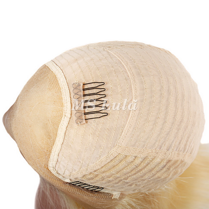 #613 Blonde 13x4 Lace Front Wig Silky Straight 180% Density (Full Frontal) - 图片 13